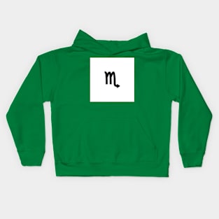 Scorpio Symbol Art Kids Hoodie